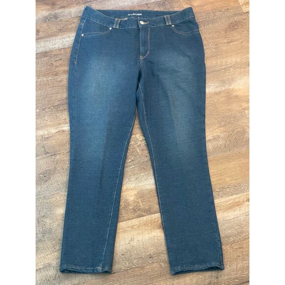 Lane Bryant  blue denim Jeggings 18 Avg - Picture 1 of 8